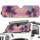 Pink Sunset Palm Trees Windshield Sunshade Mat for Jeep 2