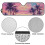 Pink Sunset Palm Trees Windshield Sunshade Mat for Jeep 6