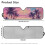Pink Sunset Palm Trees Windshield Sunshade Mat for Jeep 7
