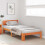 VidaXL vidaXL Bed Frame with Headboard Wax Brown 90 x 190 cm Solid Pine Wood 7