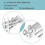 Tuning Fork Set Silver 8-Piece 128Hz 256Hz 512Hz with 8