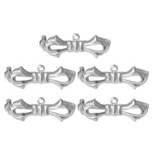 5 Stuks Vintage Elegante All-matched Pak Broche Pin Niche-Zilver