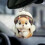 (1PCS) Cute Squirrel Car Mirror Charm - Gift for Loved Ones 1