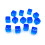 Pcs Square Corner Blank Dices Clear Board Game-Navy Blue 1