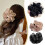 Handmade Silk Flower Hair Clip Plastic Mesh 4