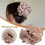 Handmade Silk Flower Hair Clip Plastic Mesh 5