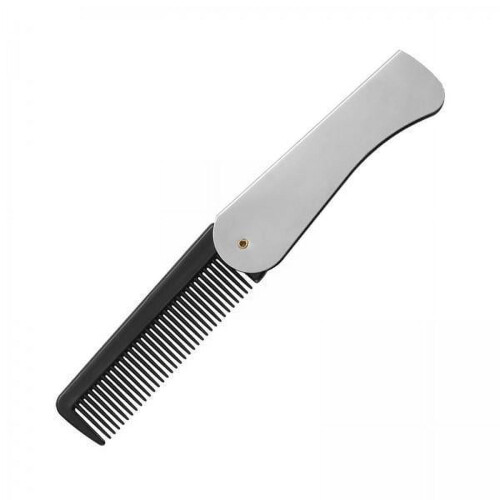Men's Folding Stainless Steel Beard Comb 3 pcs
