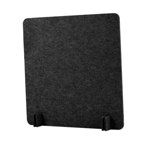 Acoustic Desk Divider Felt Privacy Panel Black 40x40 cm