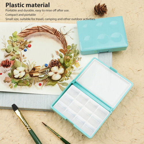 Watercolor Box Plastic Paint Saver Palette for Art Class 2