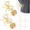 Curtain Holdbacks Metal Bow Wall Mounted 2 Pcs 1