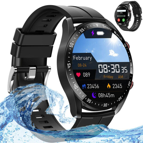 Men's Smartwatch, IP67 Waterproof, 1.28" HD Screen, Bluetooth Talk Smartwatch, Multiple Training Modes
