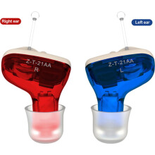 1 Stück In-Ear Digital Hearing Amplifier(Links,Blau) für Senioren Unsichtbares Ohr Noise-Cancelling Mini Digital Hearing Ear Amplifier