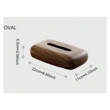 Porta fazzoletti in legno di noce, supporto magnetico minimalista nordico, organizer da scrivania in legno per l'arredamento del soggio