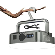 Campinglampe, campinglykt med 4000mAh batteri, oppladbart sensorlys, 1000 lumen, campinglykt med krok og magnet, for camping, reise, nø