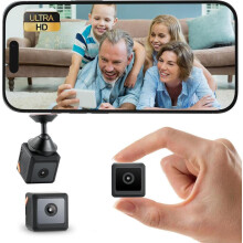 Mini verborgen bewakingscamera, draadloze wifi-binnencamera met bewegingsdetectie, nachtzicht, app-bediening, 35x35x35 mm