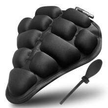 Cykelsadelskydd, 3D-cykelairbag, 26 x 24 cm, bekvämt, halkfritt, för mountainbikes, elcyklar, sadelskydd