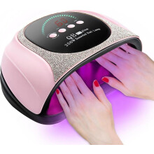 professionelle UV-LED-Nagellampe 256W,mit 57 Aushärtungsperlen – 4 Timer & automatischer Sensor, schnell trocknend für Gel-Nagellack