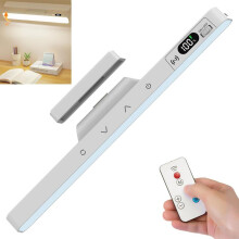 Magneettinen LED-lukulamppu työpöydälle ja sängylle, himmennettävä pöytävalaisin, välkkymätön, 5 valoväriä, ladattava