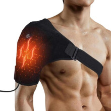 Schulter-Heizkissen, elektrisches Schultermassagegerät, 3 einstellbare Wärmeeinstellungen, für Frauen, Männer,mit Rücken 18,31 x 13,58