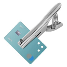 Yhden reiän rei'itin 3 mm, kestävä käsireikäreikäreikä paperille, PVC-korteille, valokuville, syvyyssäätö ja kulmikkaat terät