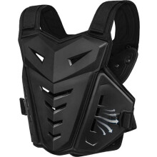 Men's protective vest, adjustable protective jacket with shock-absorbing chest protection, motocross & mountain bike off-road equi