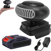 Mini akkukäyttöinen tuuletinlämmitin kaatumissuojalla, ladattava autonlämmitin USB-portilla retkeilyyn, telttaan, toimistoon, autoon ja golf