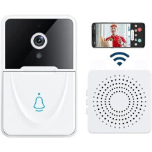 Slimme videodeurbel met draadloze camera, 3-in-1 deurbel, bewaking, video, HD-nachtzicht, slimme beveiligingsdeurbel