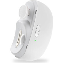 2-in-1 Elektrischer Nagelknipser und -polierer, Leiser Trimmer mit LED-Licht und integriertem Auffangbehälter, Perfekt für Zuhause und