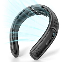 Prenosný ventilátor na krk, malý osobný prenosný chladič, LED displej, 4000 mAh, vhodný na narodeniny, cestovanie, outdoorové aktivity