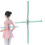 Telescopic yoga stick for posture correction – Adjustable stretching tool for rounded back and back extension 1