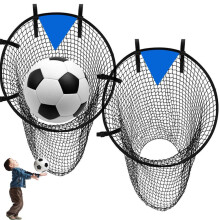 2-delt fotballmålnett, bærbart fotballmålnett, målpose til fotballtopp, 55x70 cm, forbedrer skytepresisjonen