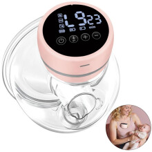 Extractores de leche, paquete de 2 extractores portátiles, funcionamiento manos libres, con pantalla LED, 3 modos y 12 niveles, bajo nive