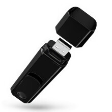 Mini WiFi HD-kamera med bakklips, vidvinkelobjektiv, infrarødt nattsyn, bevegelsesdeteksjon, lokal lagring, bærbar, svart
