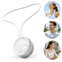 Kannettava terätön kaulatuuletin, USB-ladattava, 3 nopeutta, hiljainen kaulatuuletin toimistoon, matkoille, ulkokäyttöön, ergonominen viilen