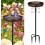 Bebedouro vertical para pássaros, ideal para jardins e áreas externas. Feito em metal, com 30 x 30 x 90 cm (35 polegadas). 1