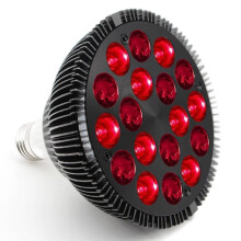 LED-punainen valolamppu 54 W, PAR38, 18 LEDiä, infrapunahoitoa ihonhoitoon, kasvoille ja tehokkaaseen kivunlievitykseen