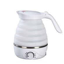 Taittuva vedenkeitin, 700 ml, ruostumattomasta teräksestä valmistettu vedenkeitin, jossa lämpötilan säätö 45–100 C, 850 W, kuivapalamisen
