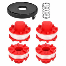 4+1+1 set trimmer spoel & dop compatibel met Einhell CE-CT36/30 3405096, 2,0 mm x 8 m nylon draad incl. veer
