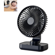 Automaattisesti värähtelevä pöytätuuletin, hiljainen 30 dB, hellävarainen ilmavirtaus, USB-C, LED-näyttö, 4 nopeutta, pieni ja kannettava to