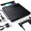 7-in-1 External CD/DVD Drive, USB, Ultra Slim, Portable, Slot-Loading, Compatible with Windows, Linux, MacBook & PC 1