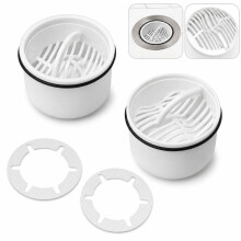 Set di 4 filtri per scarico doccia per Viega Tempoplex, ideali per la doccia, il bagno e per la raccolta quotidiana dei capelli.