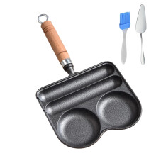 Cast Iron Sausage and Omelette Pan 4-Cup Nonstick