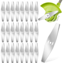 Grastrimmerbladen, 24 stuks, roestvrij staal, 15 cm, duurzaam en roestvrij, vervangingsbladen voor bosmaaiers, grasmaaiers en trim
