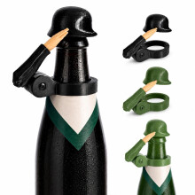 4er Set Bierflaschenverschluss Soldat Design, luftdicht Flaschenstopfen mit Insektenschutz, wiederverwendbar, für Bierflaschen, Geschen