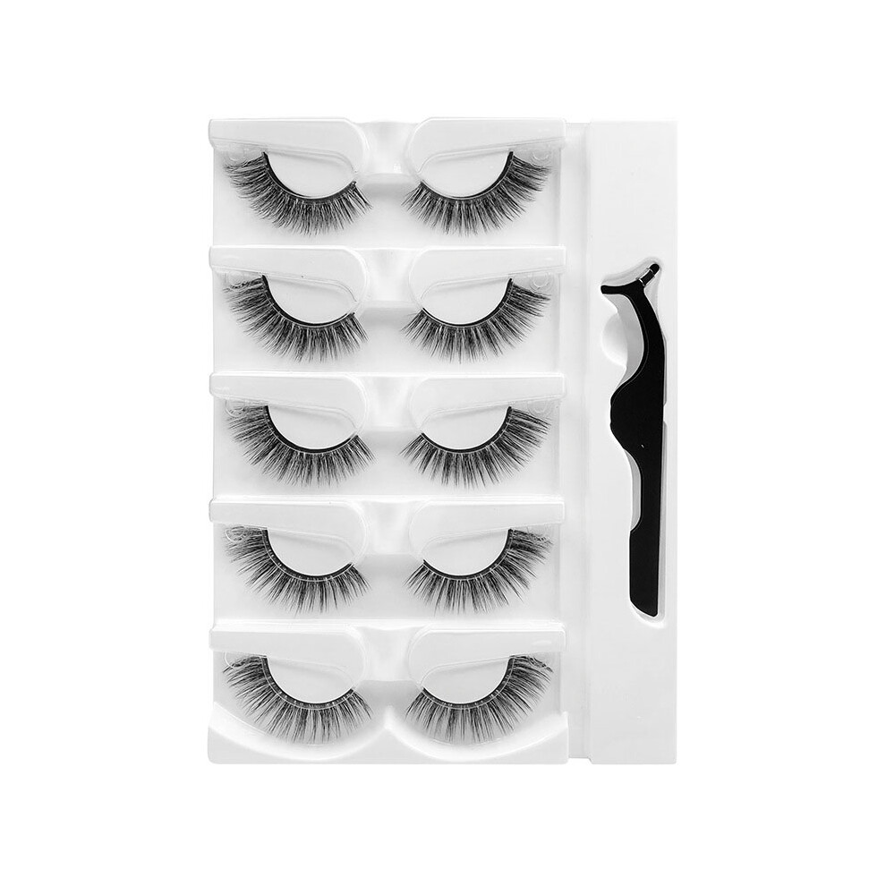 Zhouq-Outdoors (Fz5-06) Glue-Free False Eyelashes, Natural Look