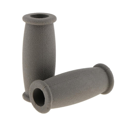 Rubber non-slip cane hand grips gray