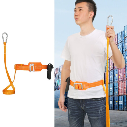 Safety Fall Arrest Belt with Lanyard and Tool Bag 2