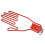 Golf Gloves Stretcher Holder 1 Piece Red Plastic 1