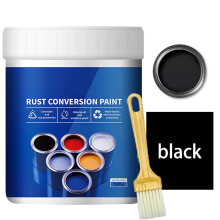 Rust Converter Paint Weatherproof Metallic Black 500g