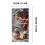 Christmas Door Cover Reindeer Tree Pattern 71x35 inch 3